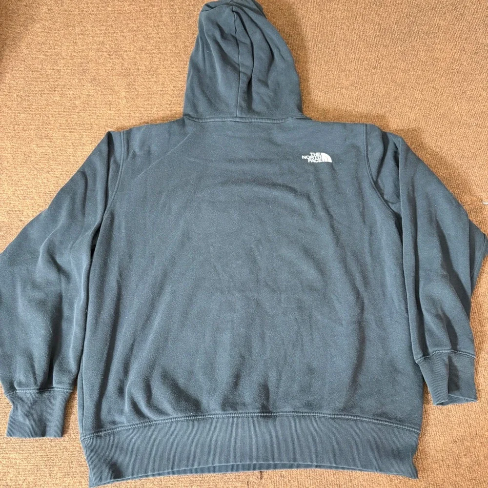 The North Face Mens gym Grizzly Bear Logo Hoodie Black Pullover Sweatshirt Large